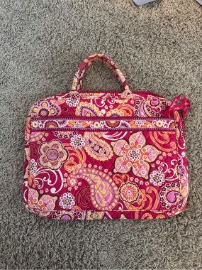 Vera Bradley Pink Floral Paisley Laptop Bag